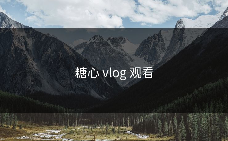 糖心 vlog 观看